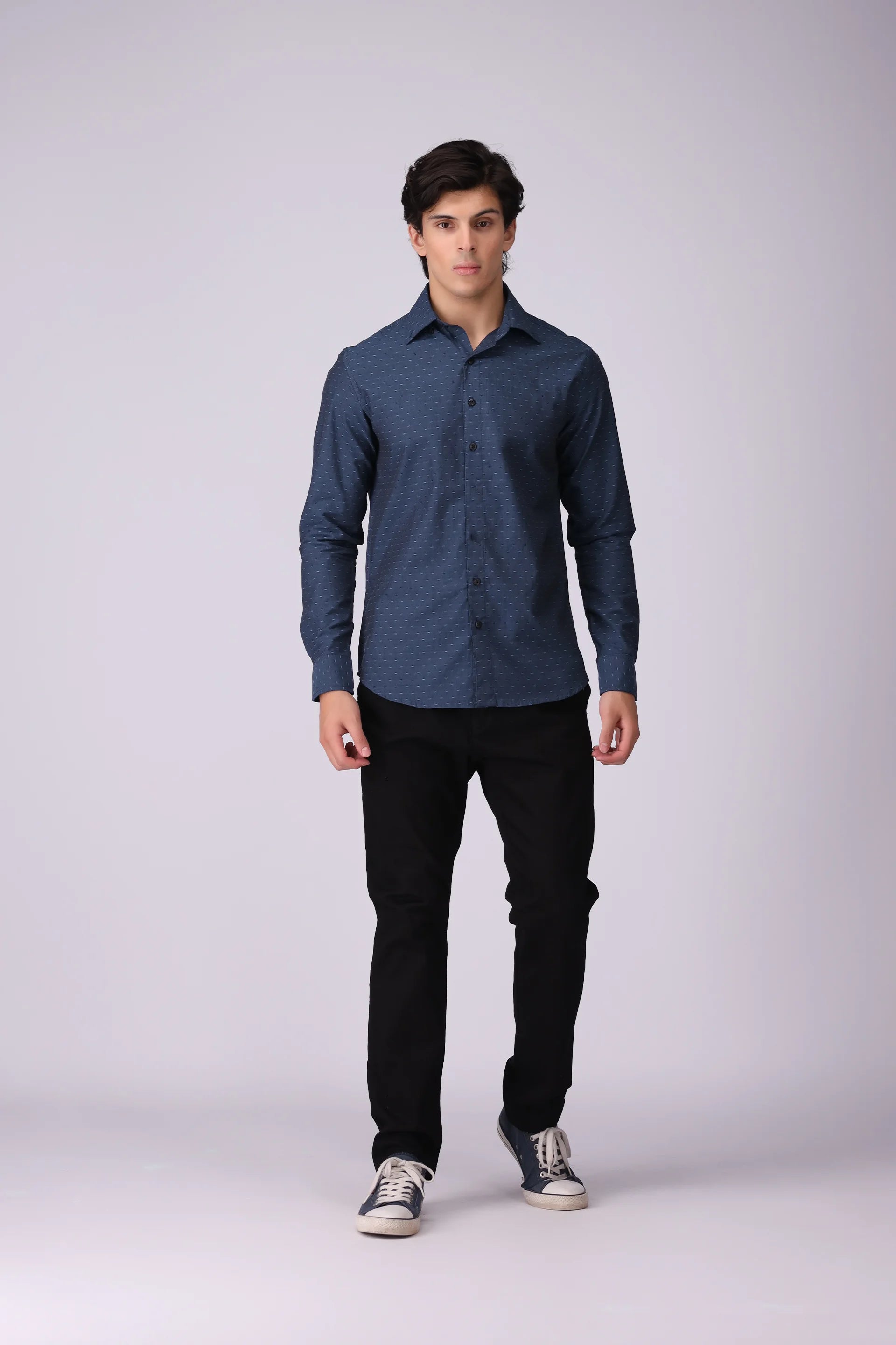 Regular Fit Jacquard Shirt - Cougar Clothing