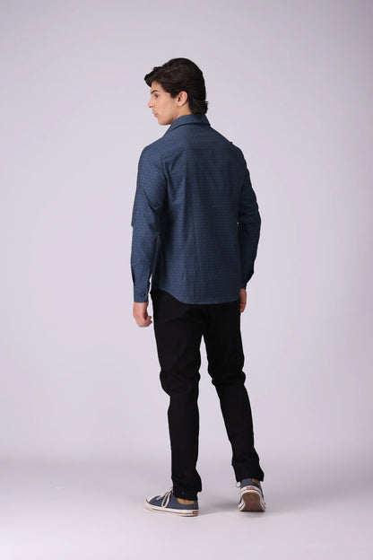 Regular Fit Jacquard Shirt - Cougar Clothing