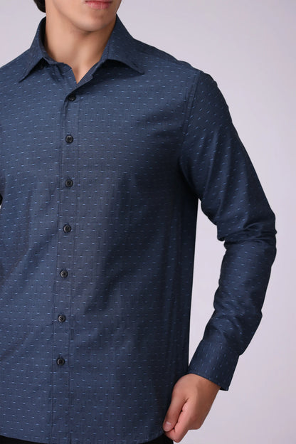 Regular Fit Jacquard Shirt - Cougar Clothing