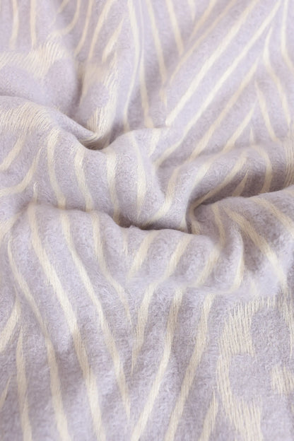 Contrast Striped Knit Shawl - Cougar Clothing