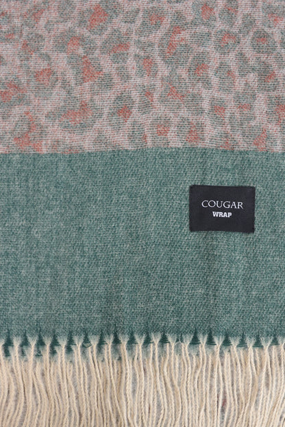 Contrast Accented Knit Shawl - Cougar Clothing