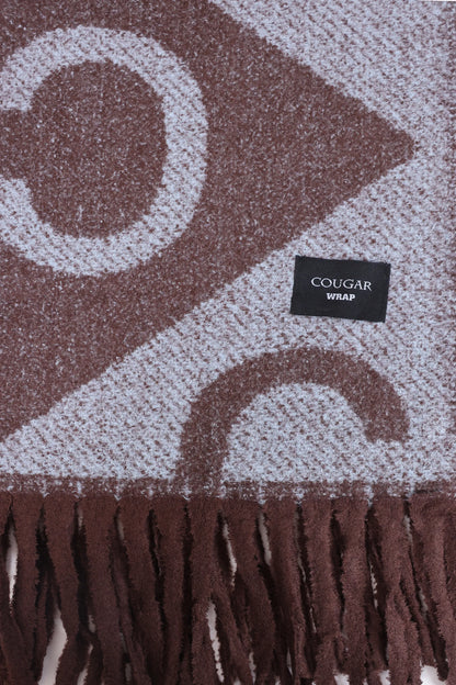 Abstract Pattern Knit Shawl - Cougar Clothing