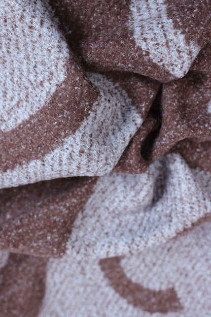 Abstract Pattern Knit Shawl - Cougar Clothing