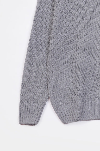 Shawl Neck Knit Sweater - Cougar Clothing