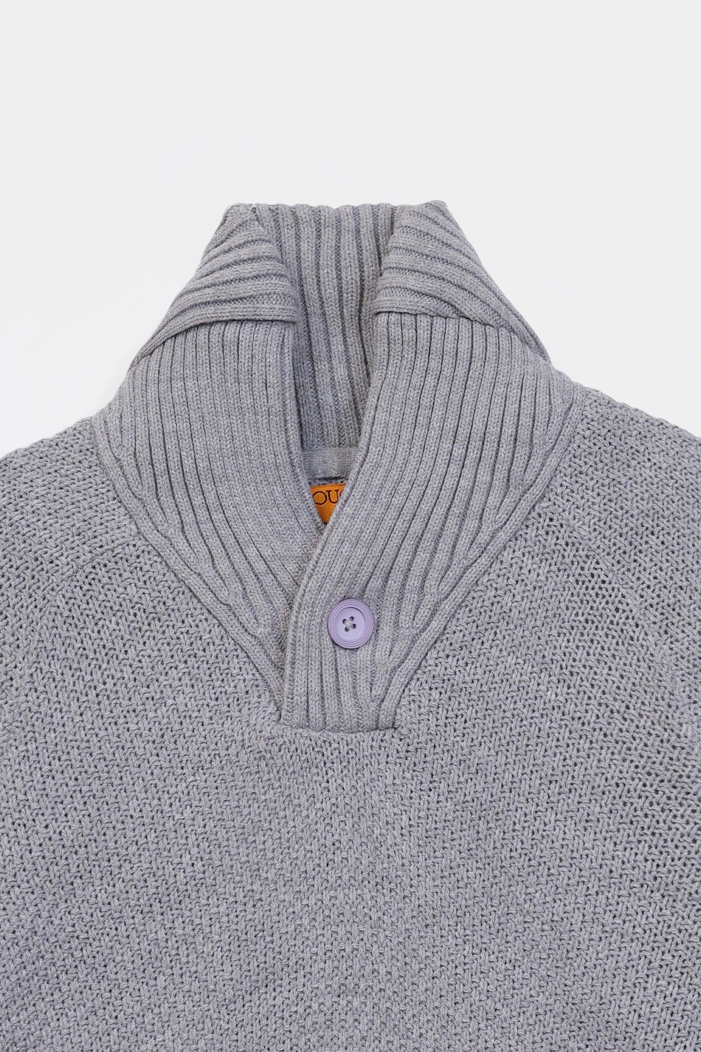 Shawl Neck Knit Sweater - Cougar Clothing