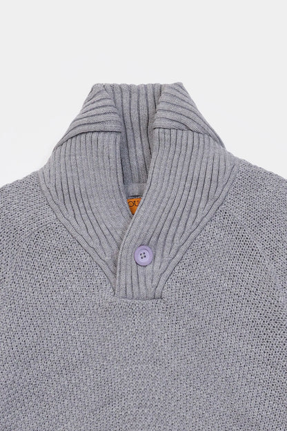 Shawl Neck Knit Sweater - Cougar Clothing