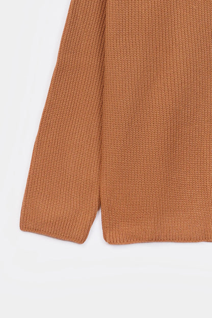 Johnny Collar Purl Knit Sweater - Cougar Clothing