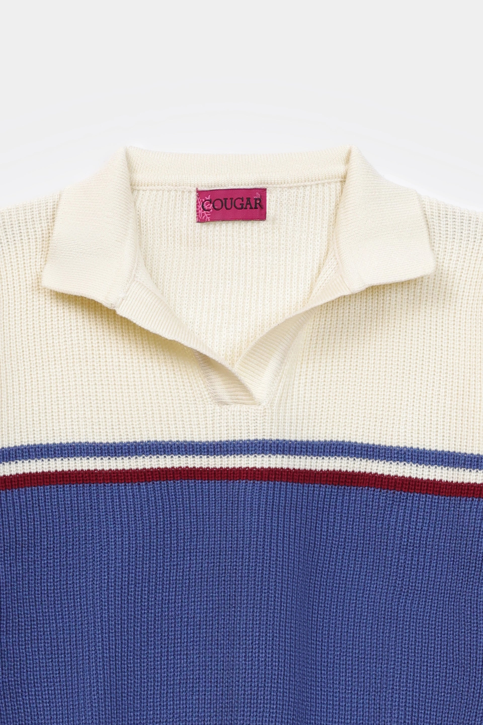 Johnny Collar Color Block Sweater - Cougar Clothing