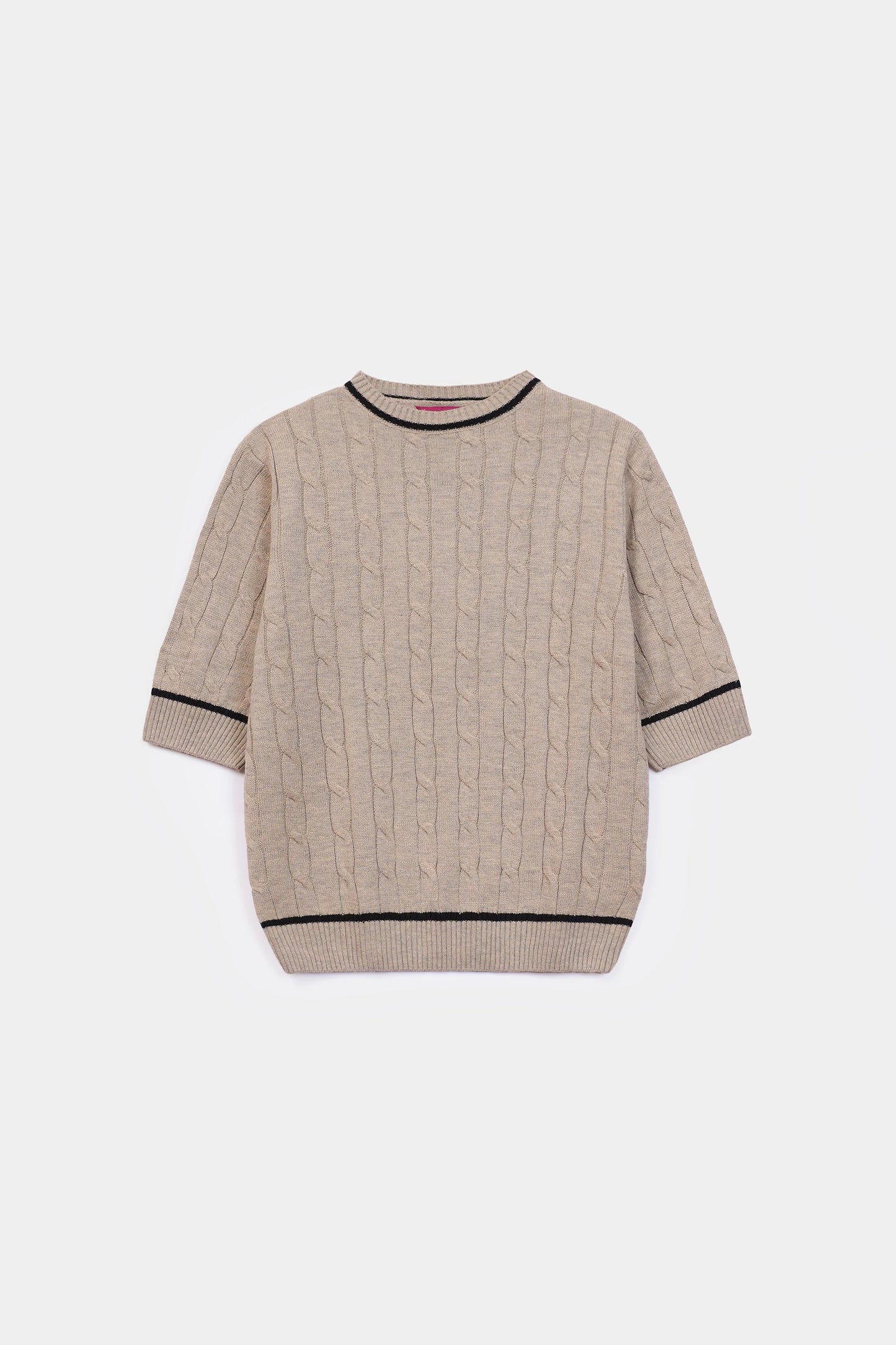 Short Sleeved Knit Sweater - Cougar Clothing