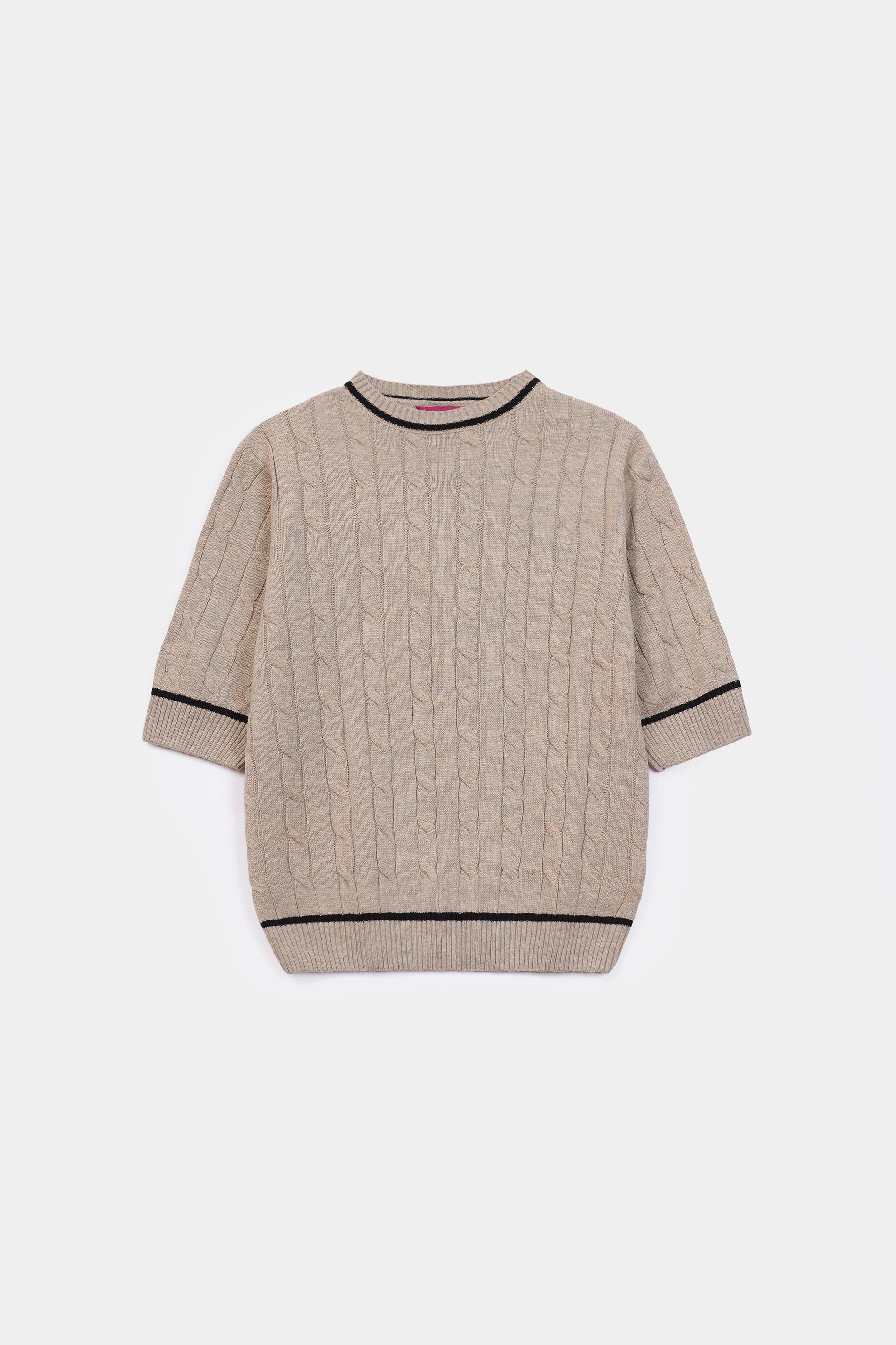 Short Sleeved Knit Sweater - Cougar Clothing