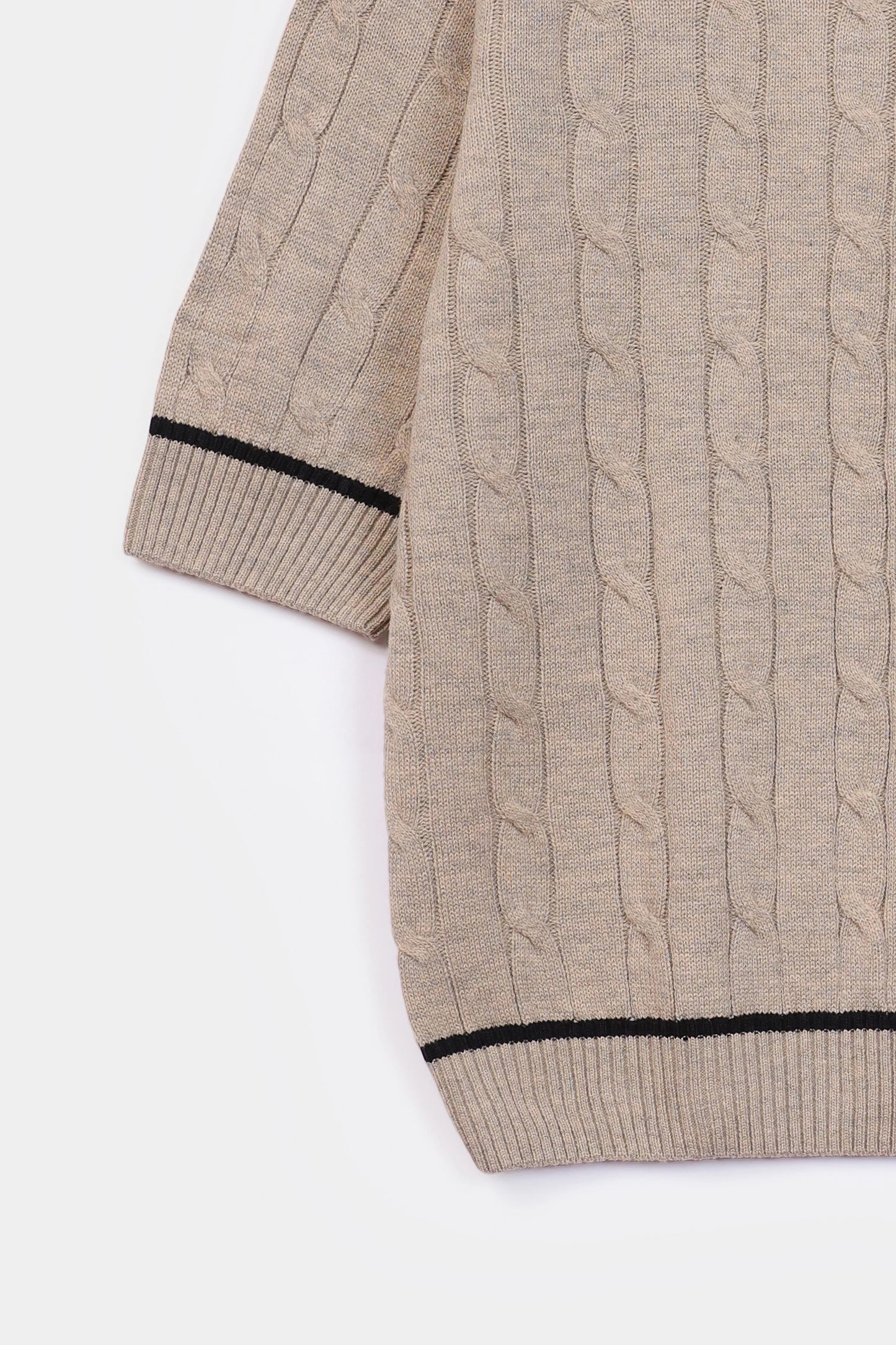 Short Sleeved Knit Sweater - Cougar Clothing