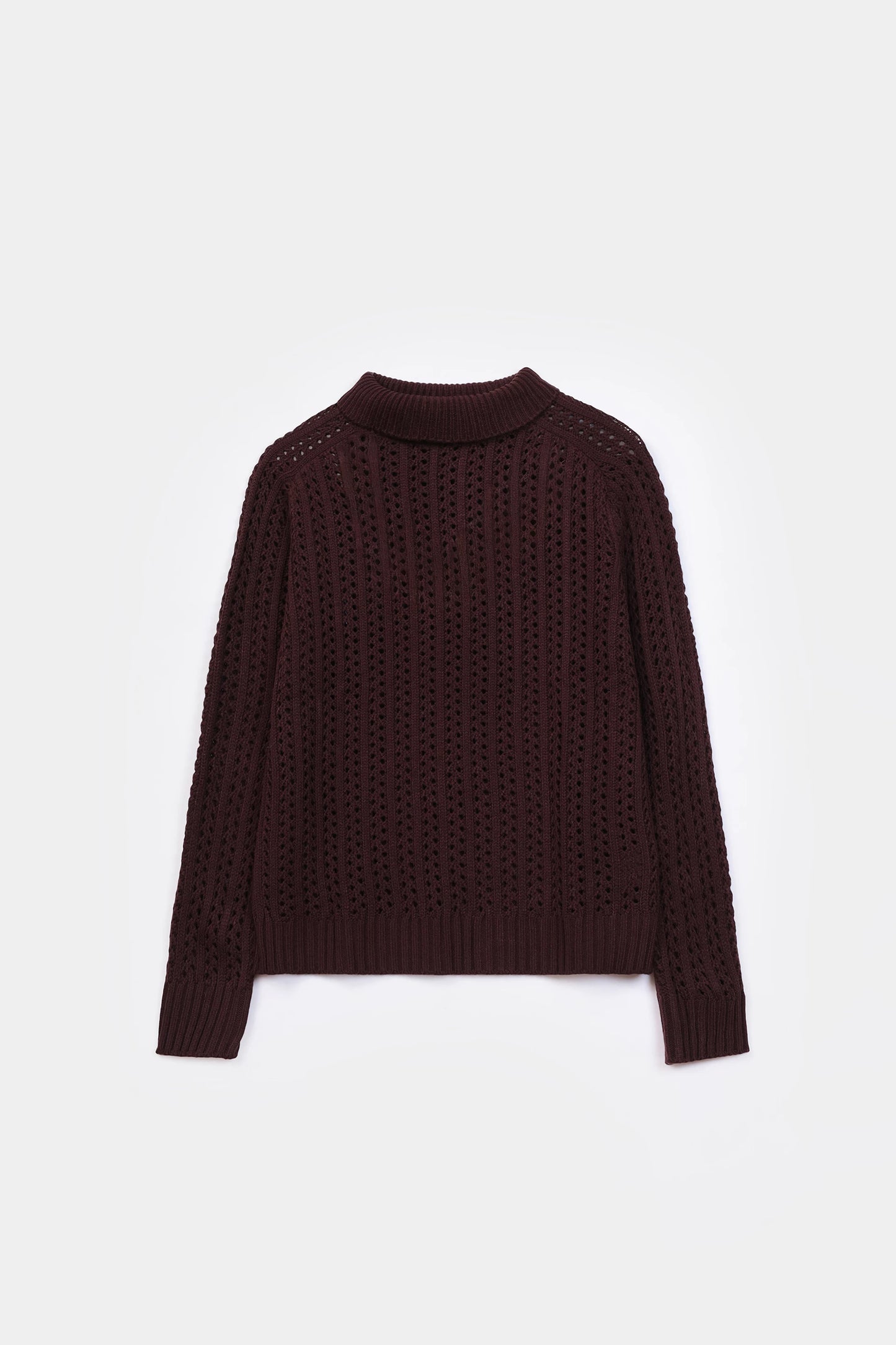 Crochet Knit Sweater - Cougar Clothing