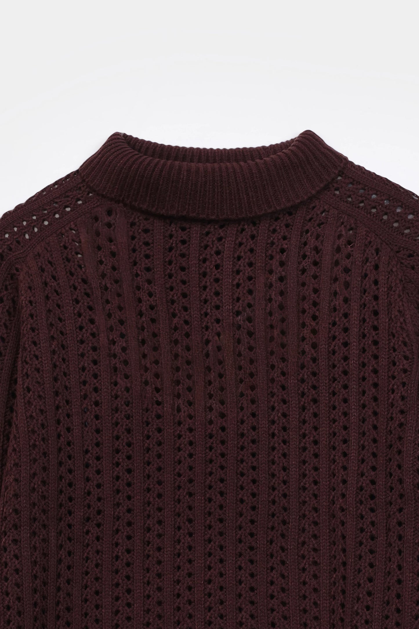 Crochet Knit Sweater - Cougar Clothing