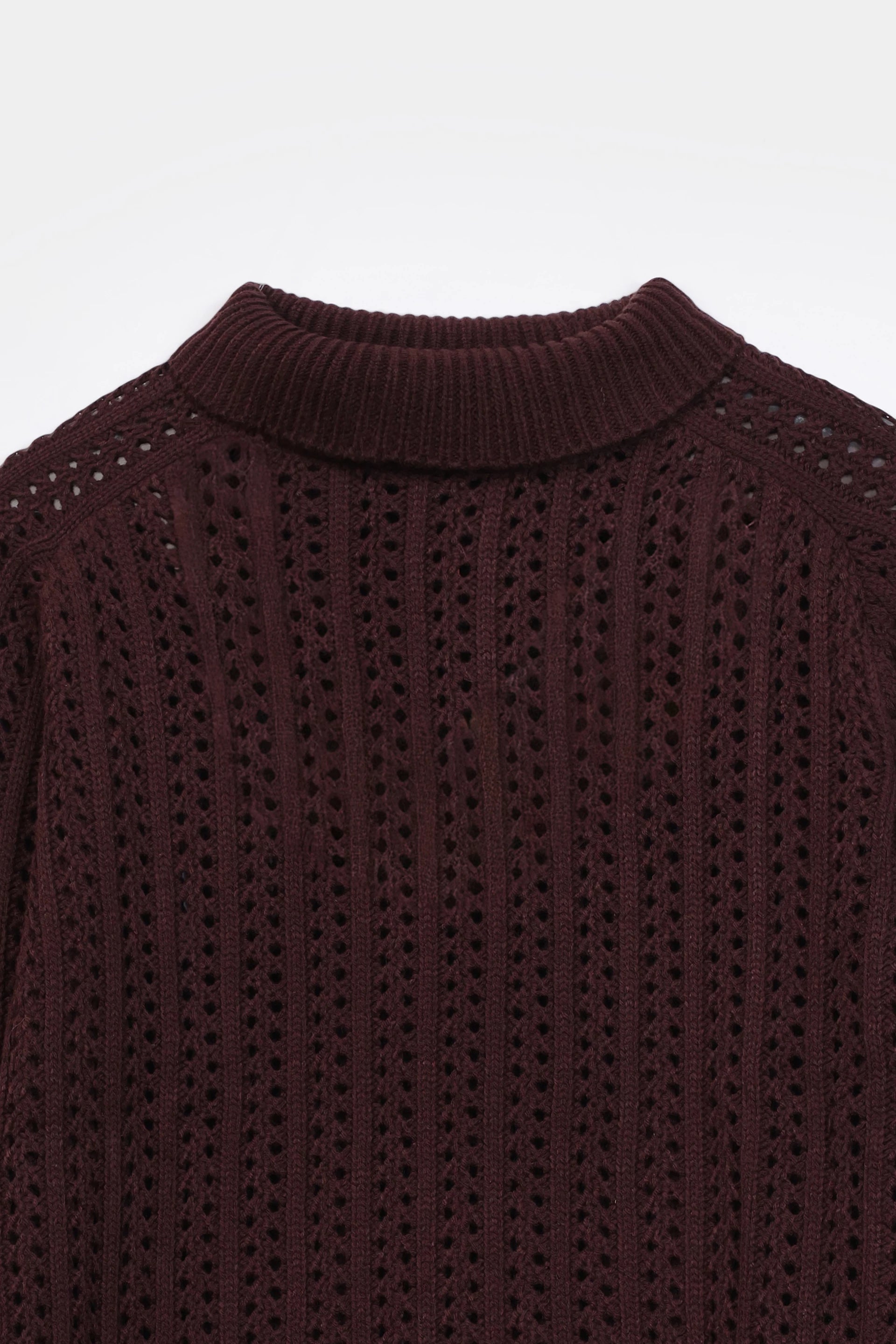 Crochet Knit Sweater - Cougar Clothing