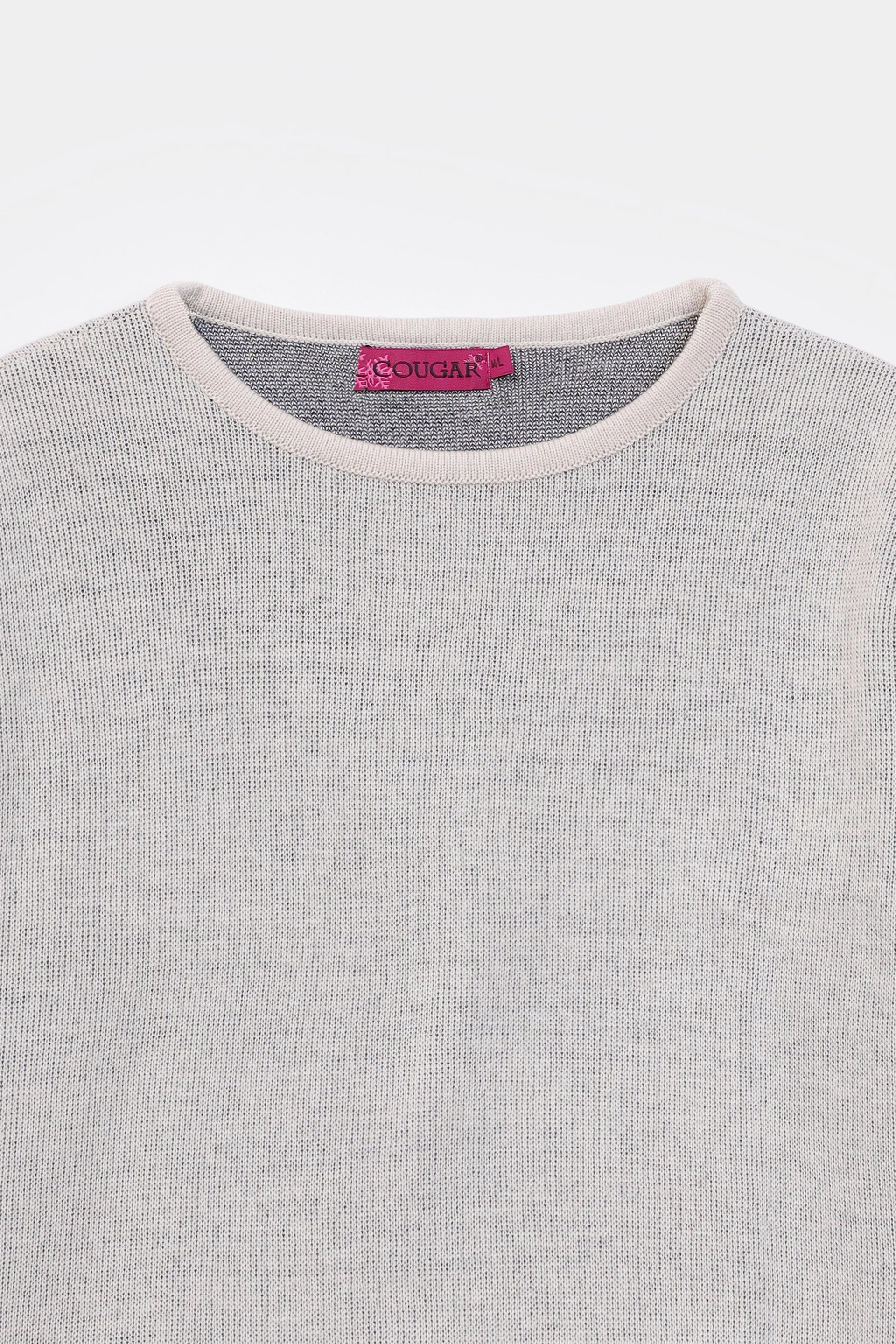 Cropped Jacquard Sweater - Cougar Clothing