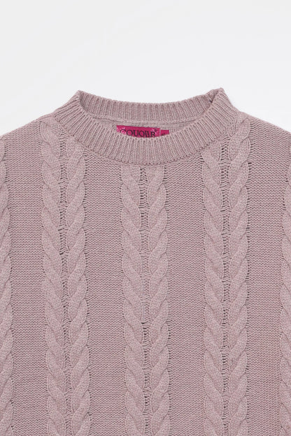 Cable Knit Sweater - Cougar Clothing