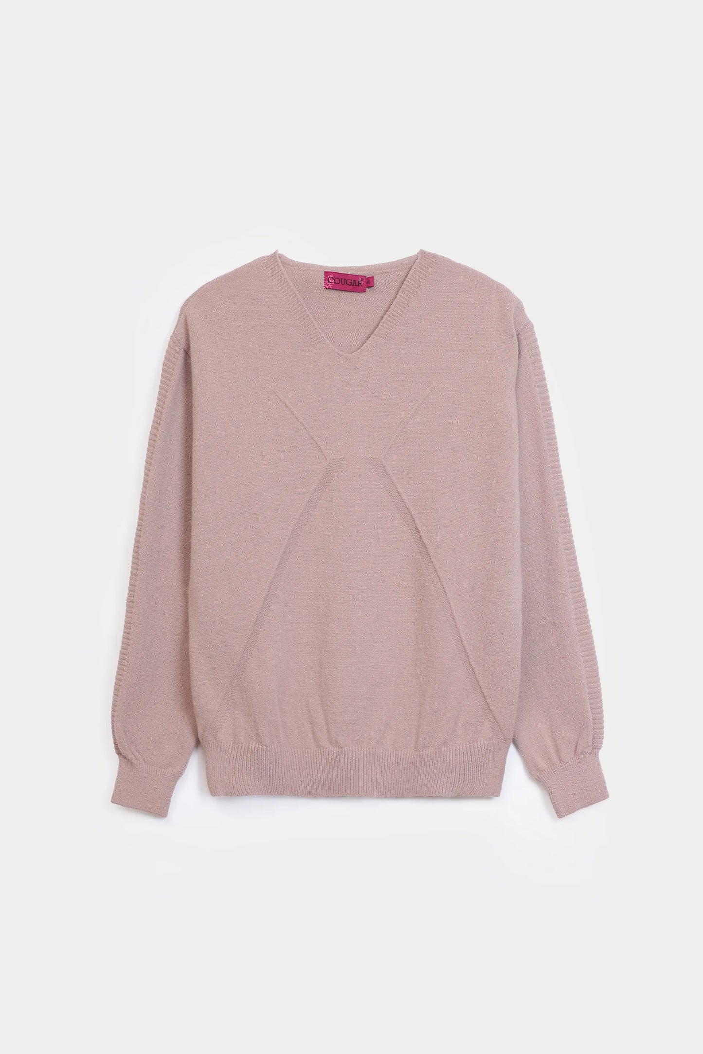 Sweater With Knit Lines - Cougar Clothing