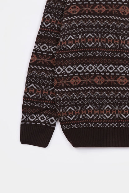 Jacquard Knit Sweater - Cougar Clothing