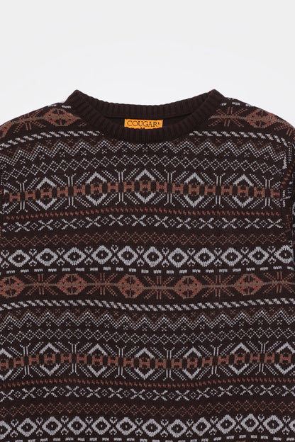 Jacquard Knit Sweater - Cougar Clothing