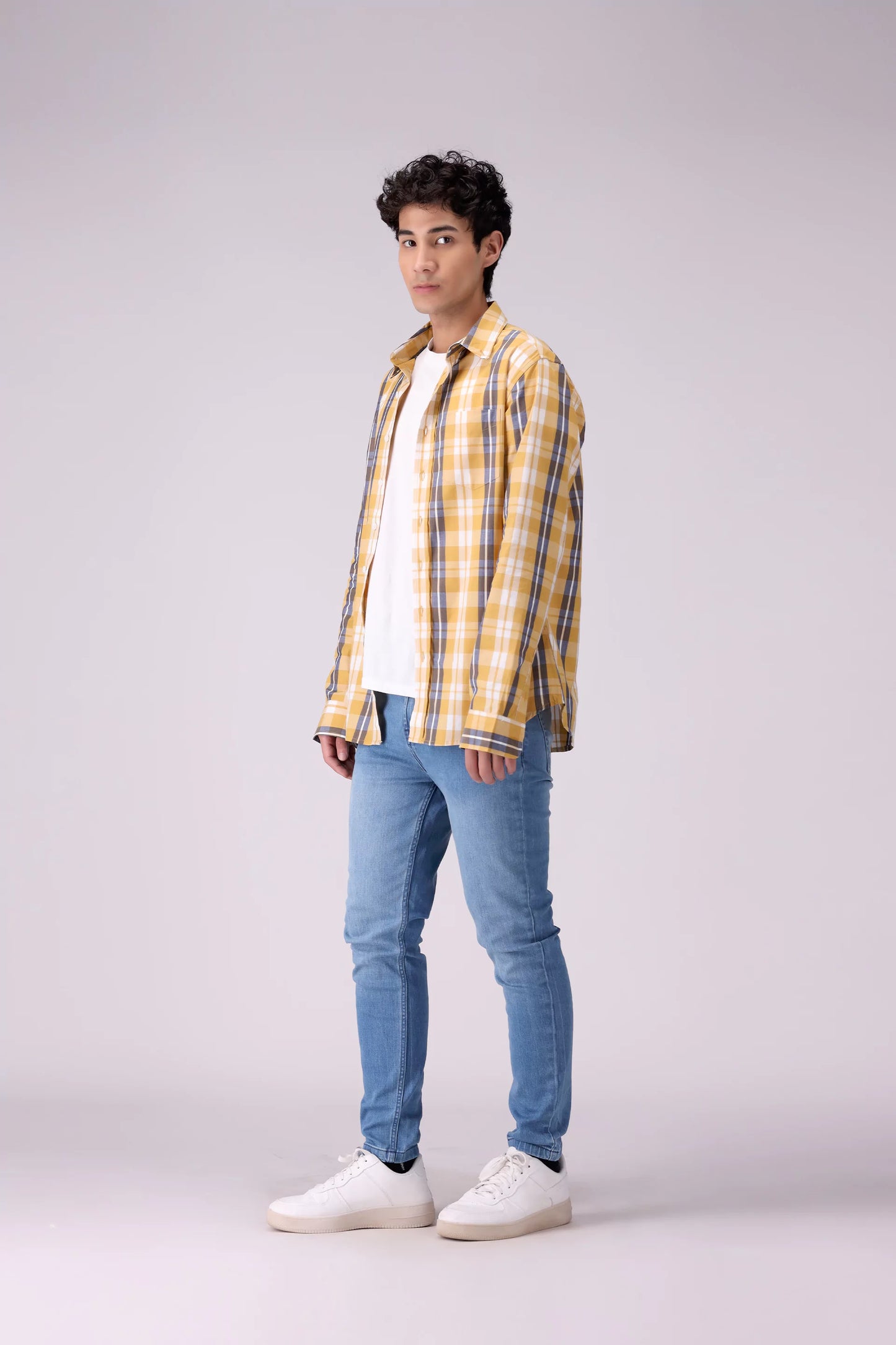 Regular Fit Button-Down Check Shirt - Cougar Clothing