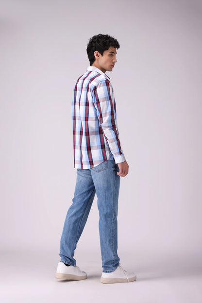 Regular Fit Checkered Shirt - Cougar Clothing