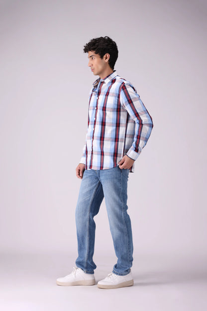 Regular Fit Checkered Shirt - Cougar Clothing
