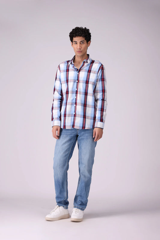 Regular Fit Checkered Shirt - Cougar Clothing