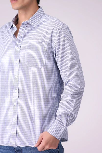 Regular Fit Mini Check Shirt - Cougar Clothing