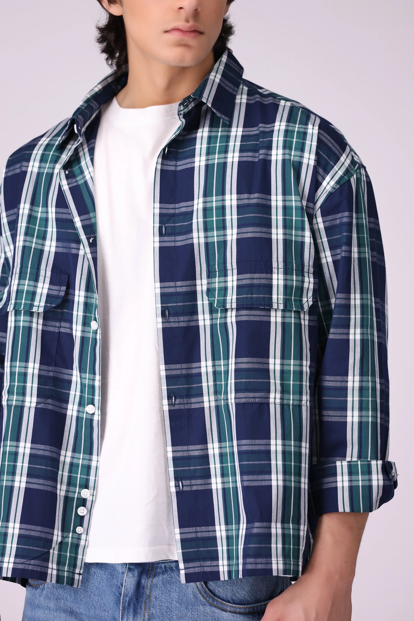 Box Fit Checkered Shirt - Cougar Clothing