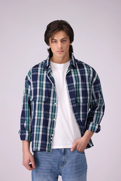 Box Fit Checkered Shirt - Cougar Clothing