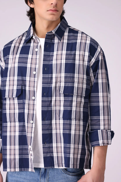 Box Fit Checkered Shirt - Cougar Clothing