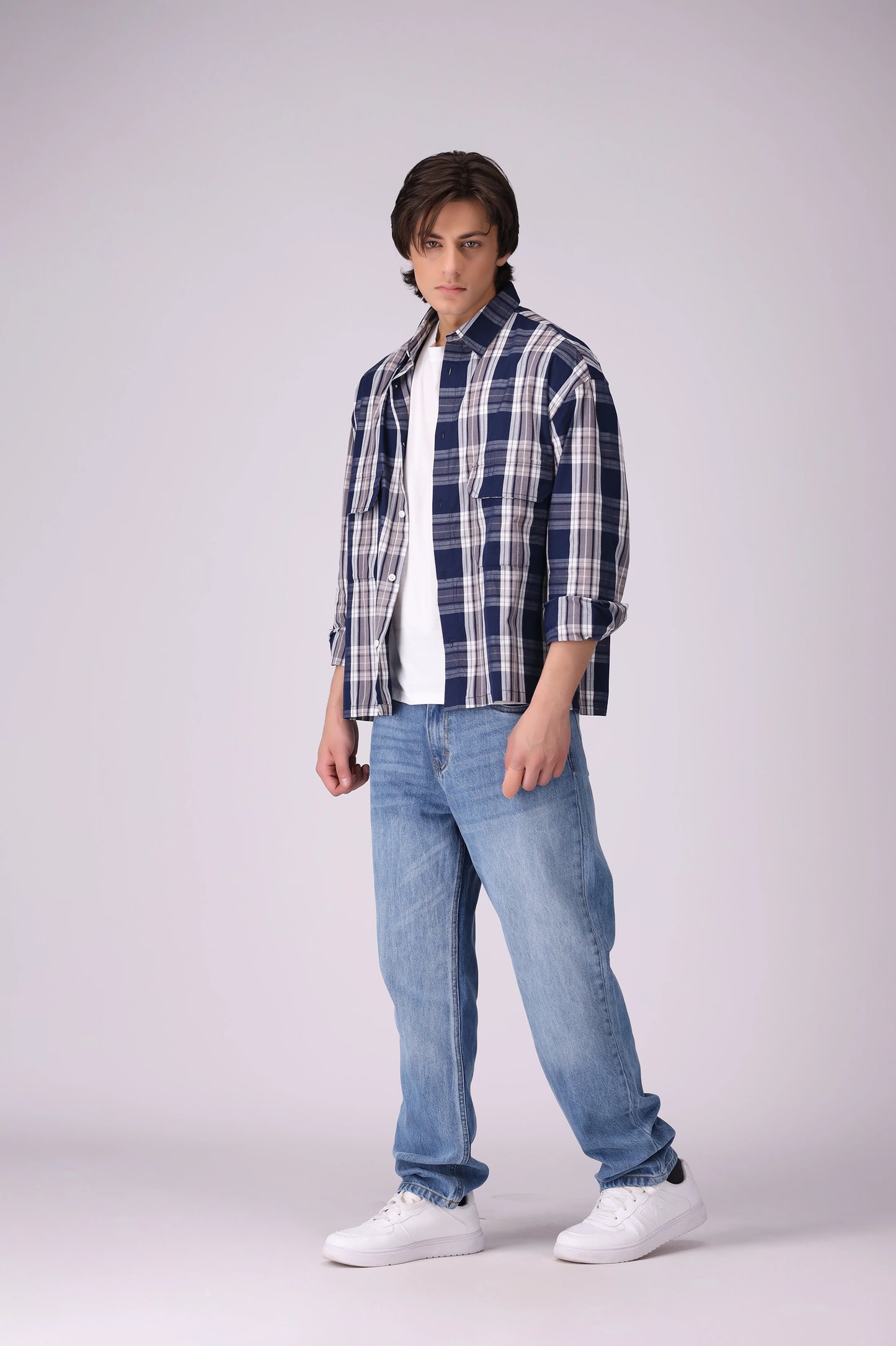 Box Fit Checkered Shirt - Cougar Clothing