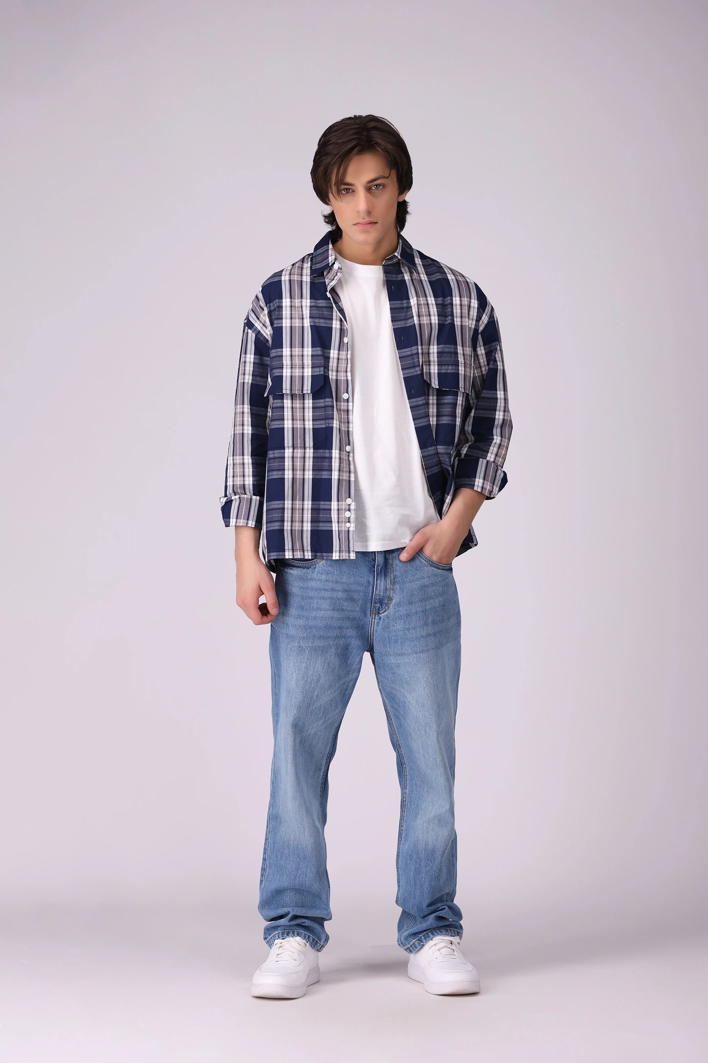 Box Fit Checkered Shirt - Cougar Clothing