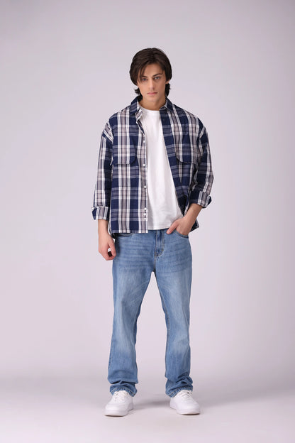 Box Fit Checkered Shirt - Cougar Clothing