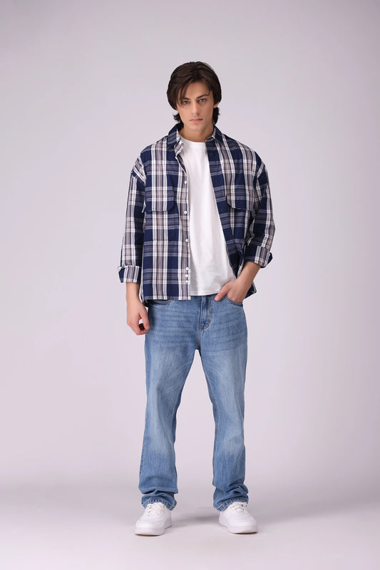 Box Fit Checkered Shirt - Cougar Clothing