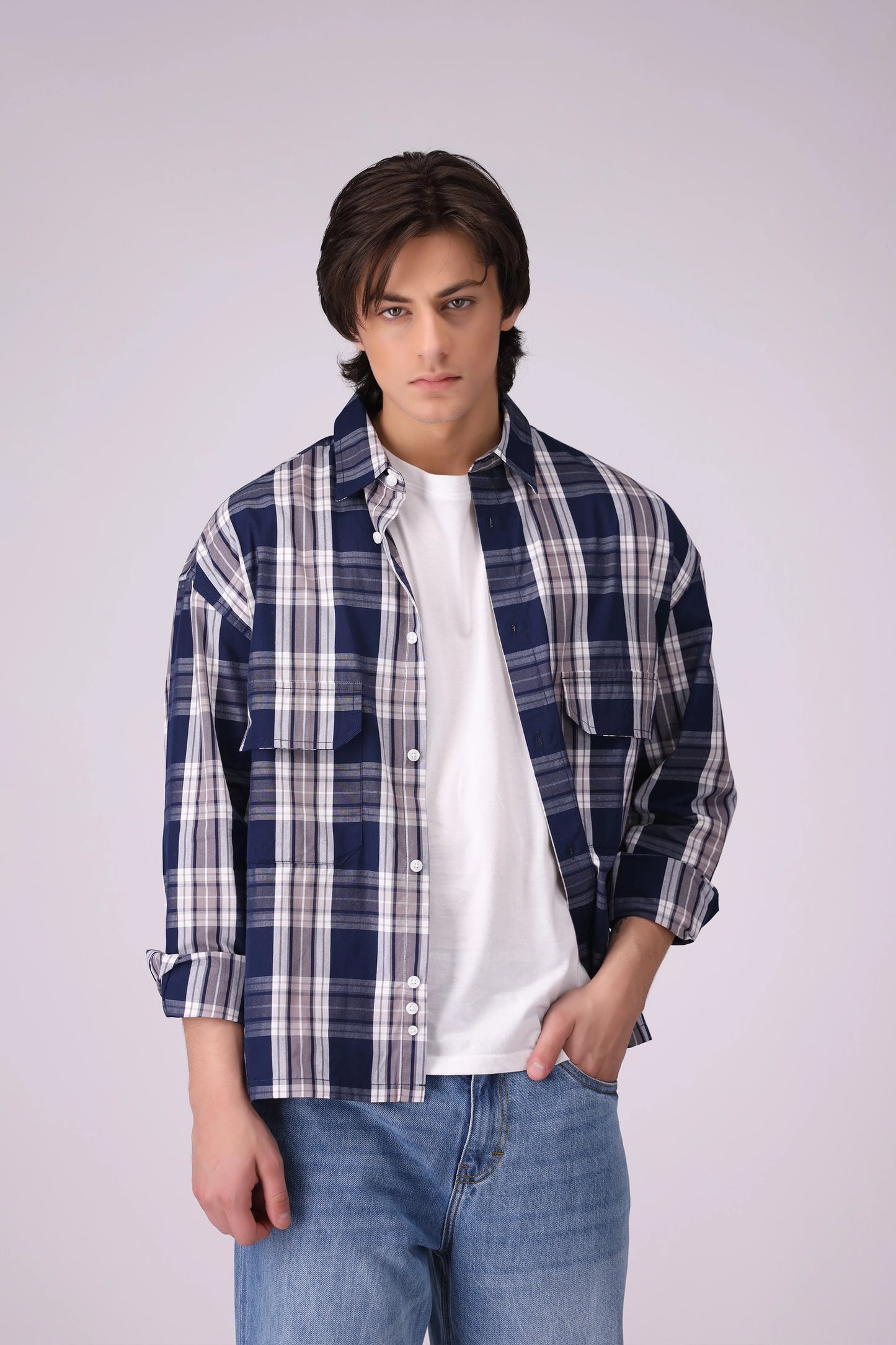 Box Fit Checkered Shirt - Cougar Clothing