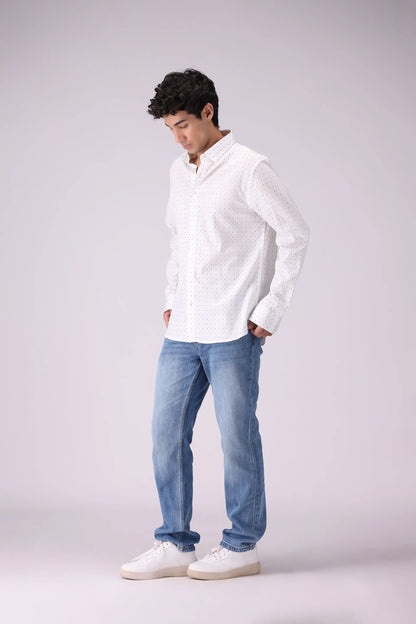 Regular Fit All Over Printed Shirt - Cougar Clothing