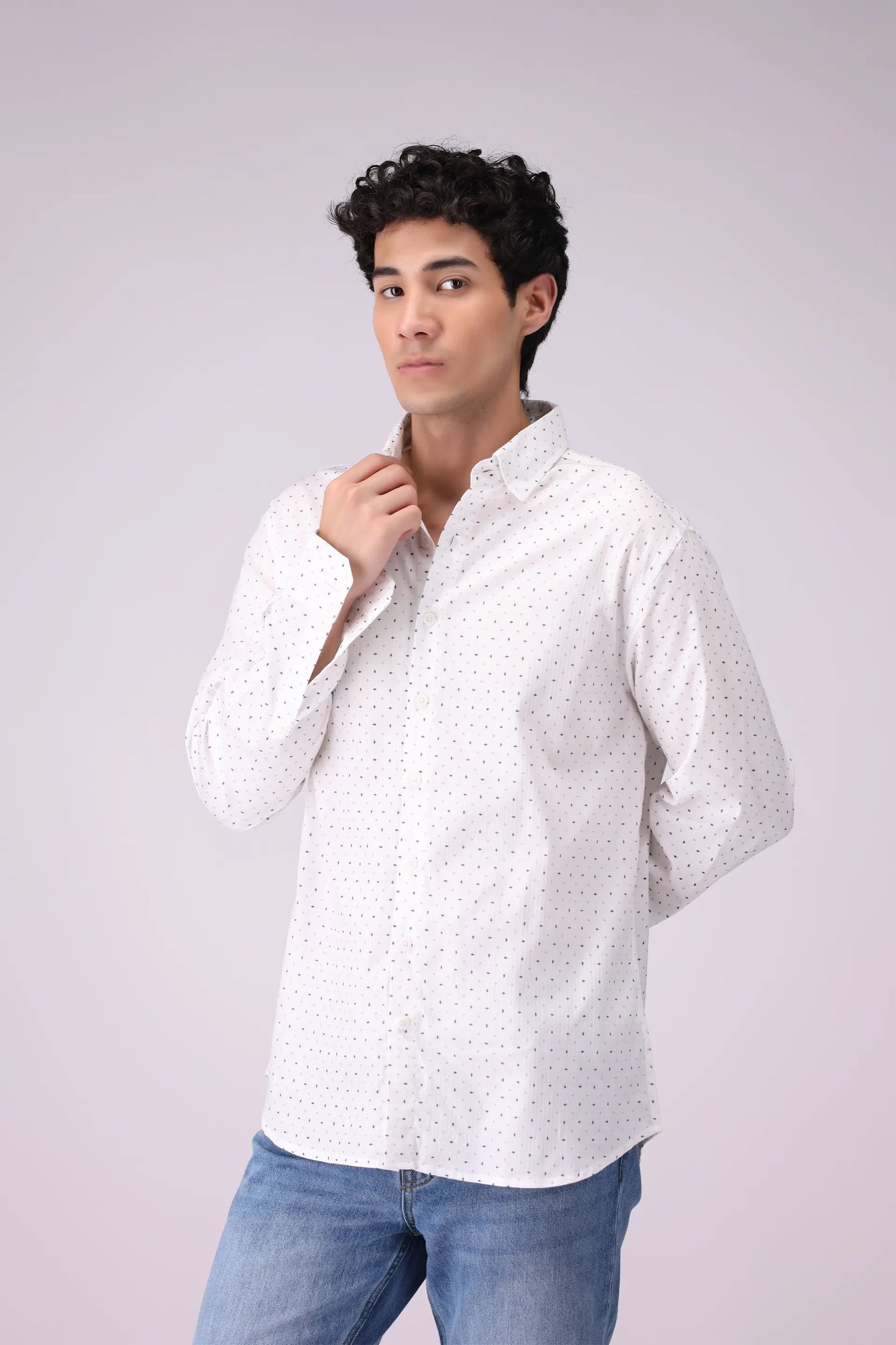 Regular Fit All Over Printed Shirt - Cougar Clothing