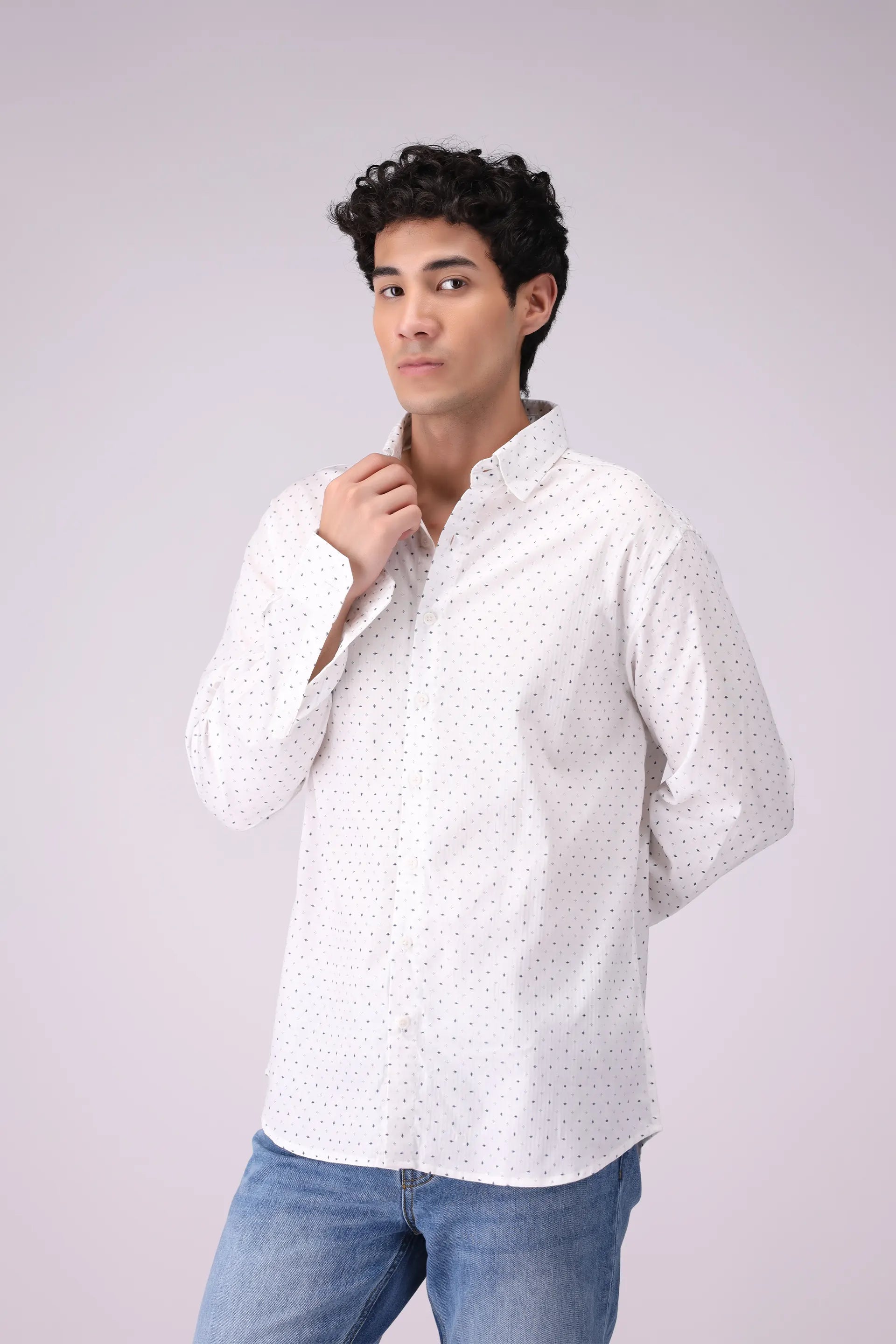 Regular Fit All Over Printed Shirt - Cougar Clothing
