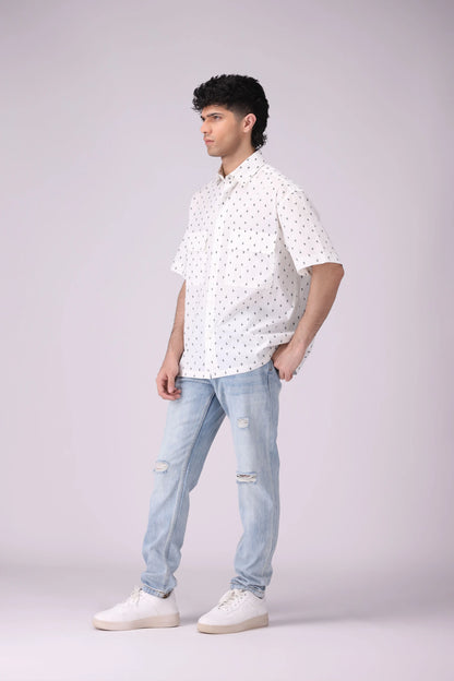 Baggy Fit Printed Shirt - Cougar Clothing