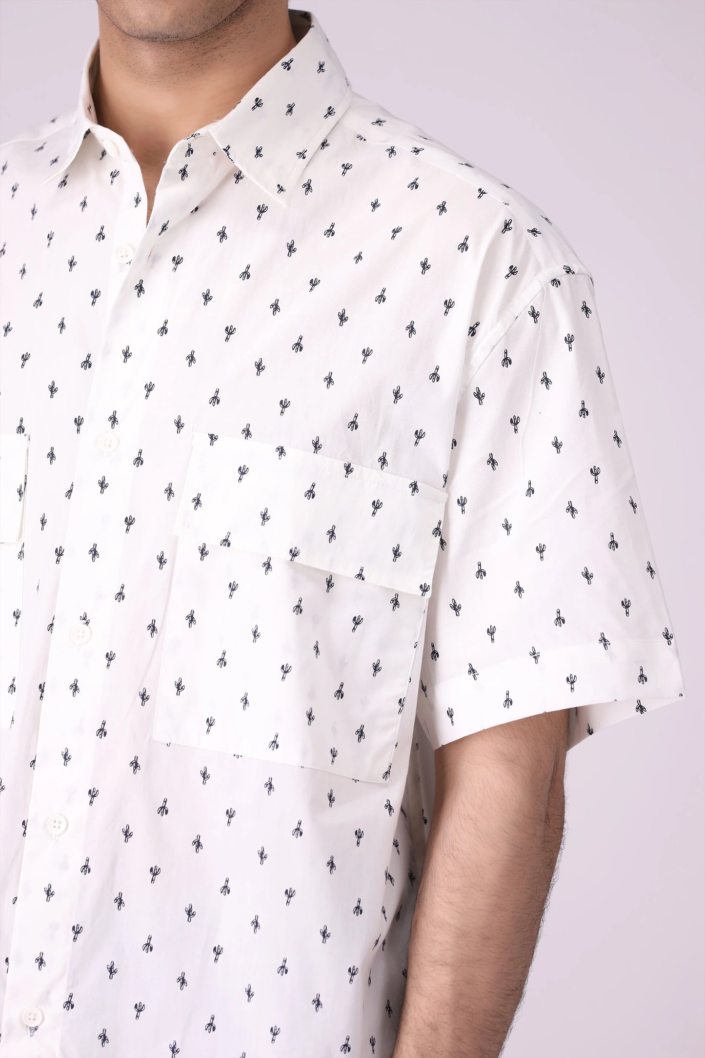Baggy Fit Printed Shirt - Cougar Clothing