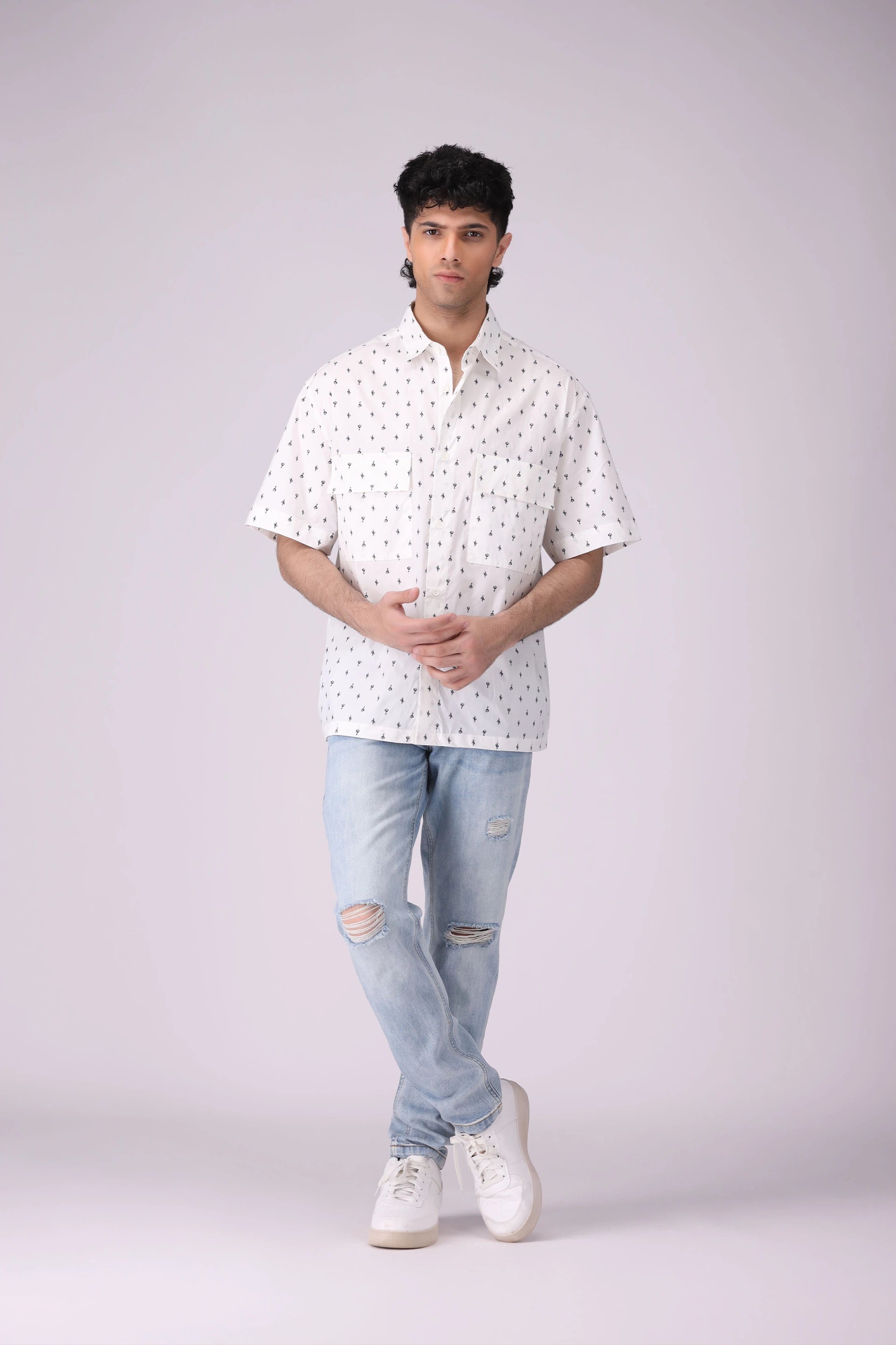 Baggy Fit Printed Shirt - Cougar Clothing