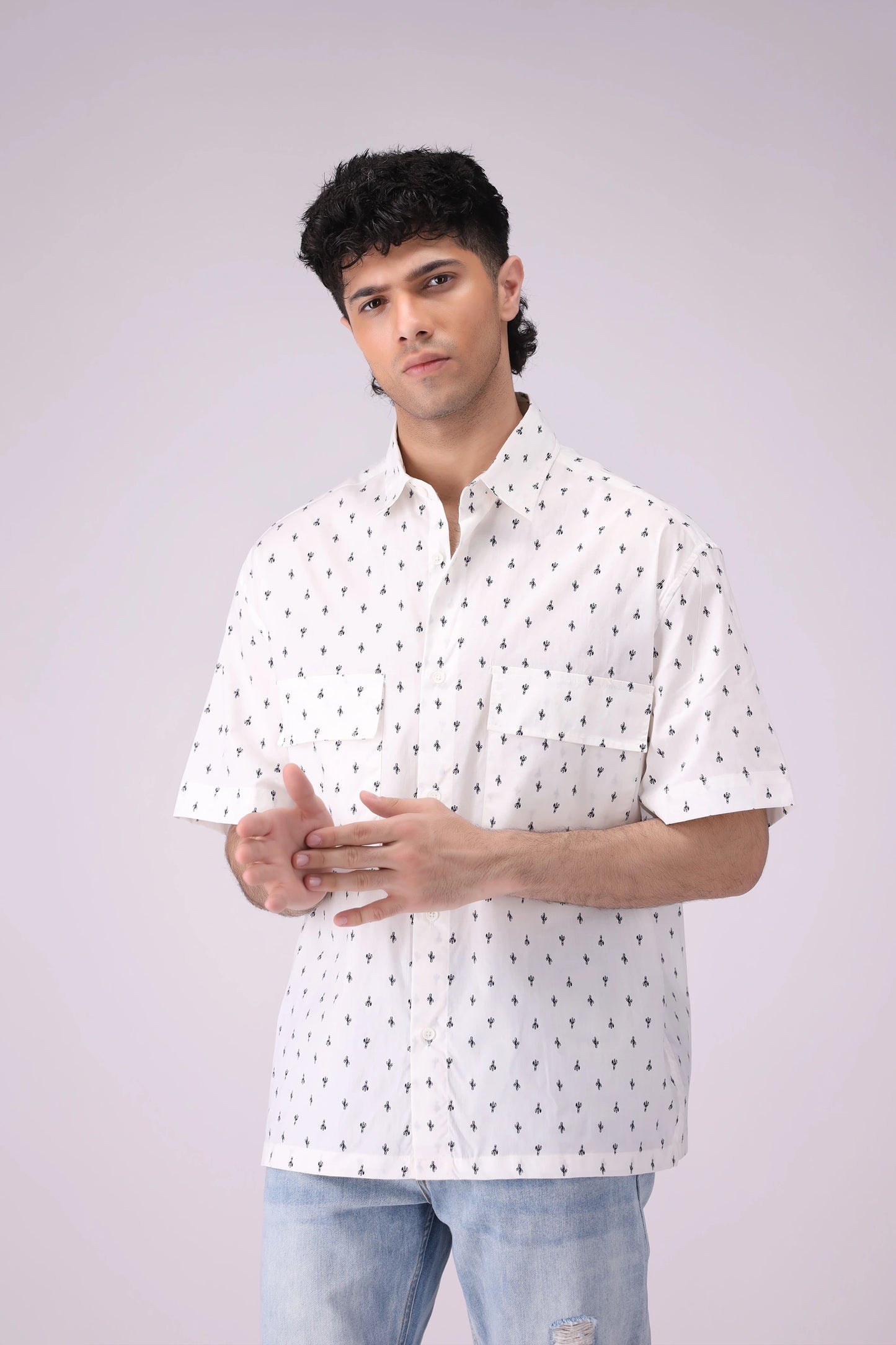 Baggy Fit Printed Shirt - Cougar Clothing