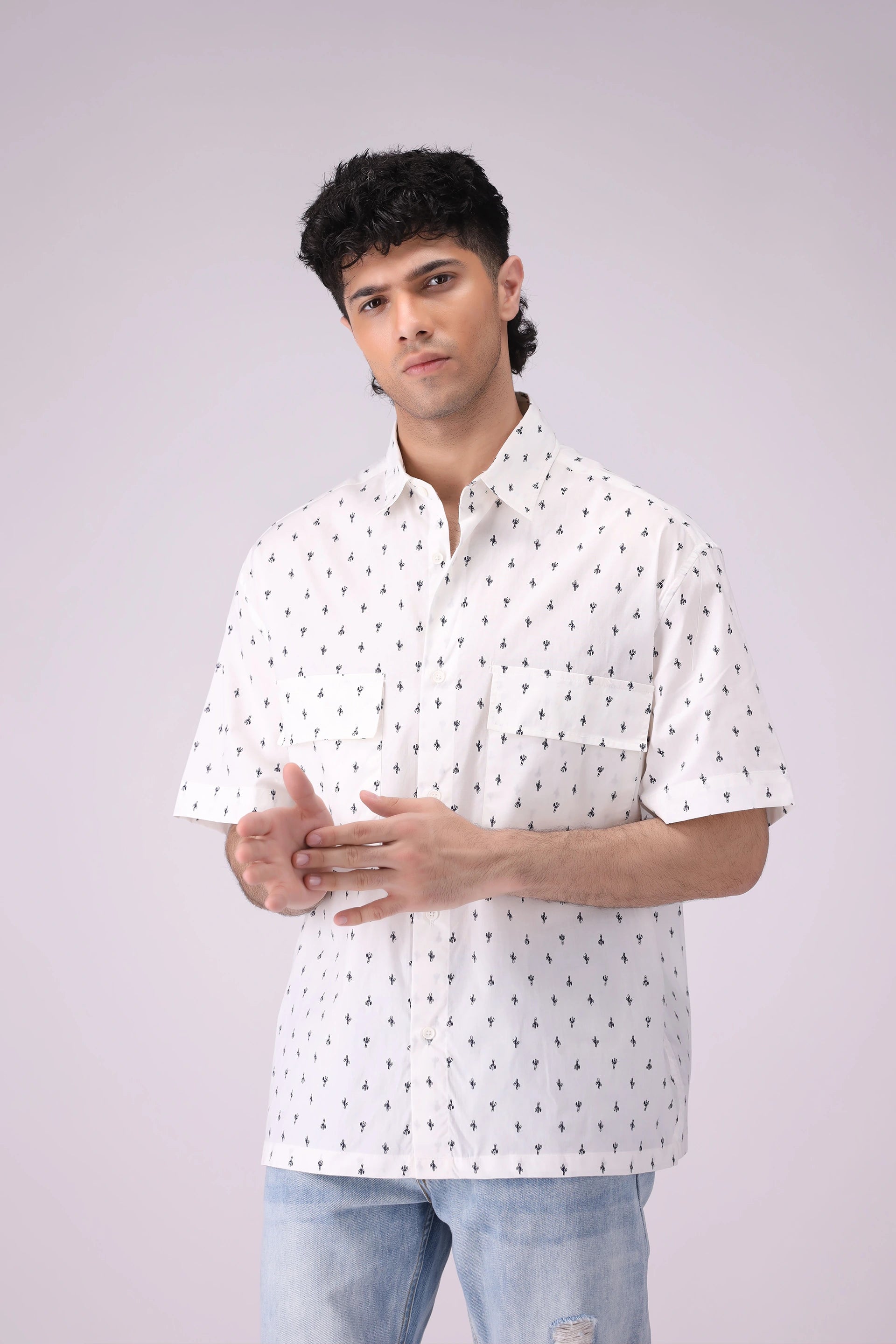 Baggy Fit Printed Shirt - Cougar Clothing