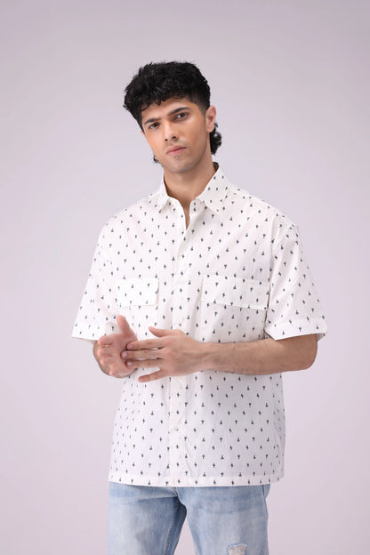 Baggy Fit Printed Shirt - Cougar Clothing