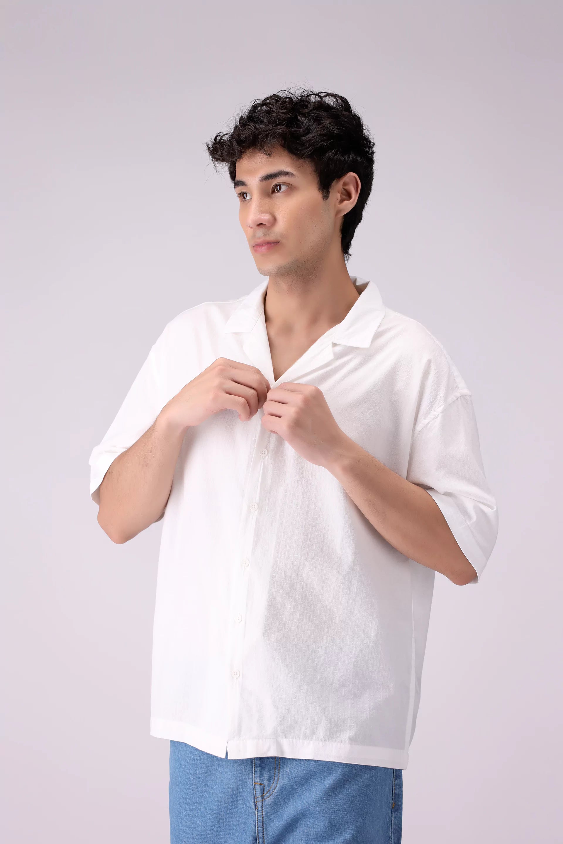 Resort Collar Textured Shirt - Cougar Clothing