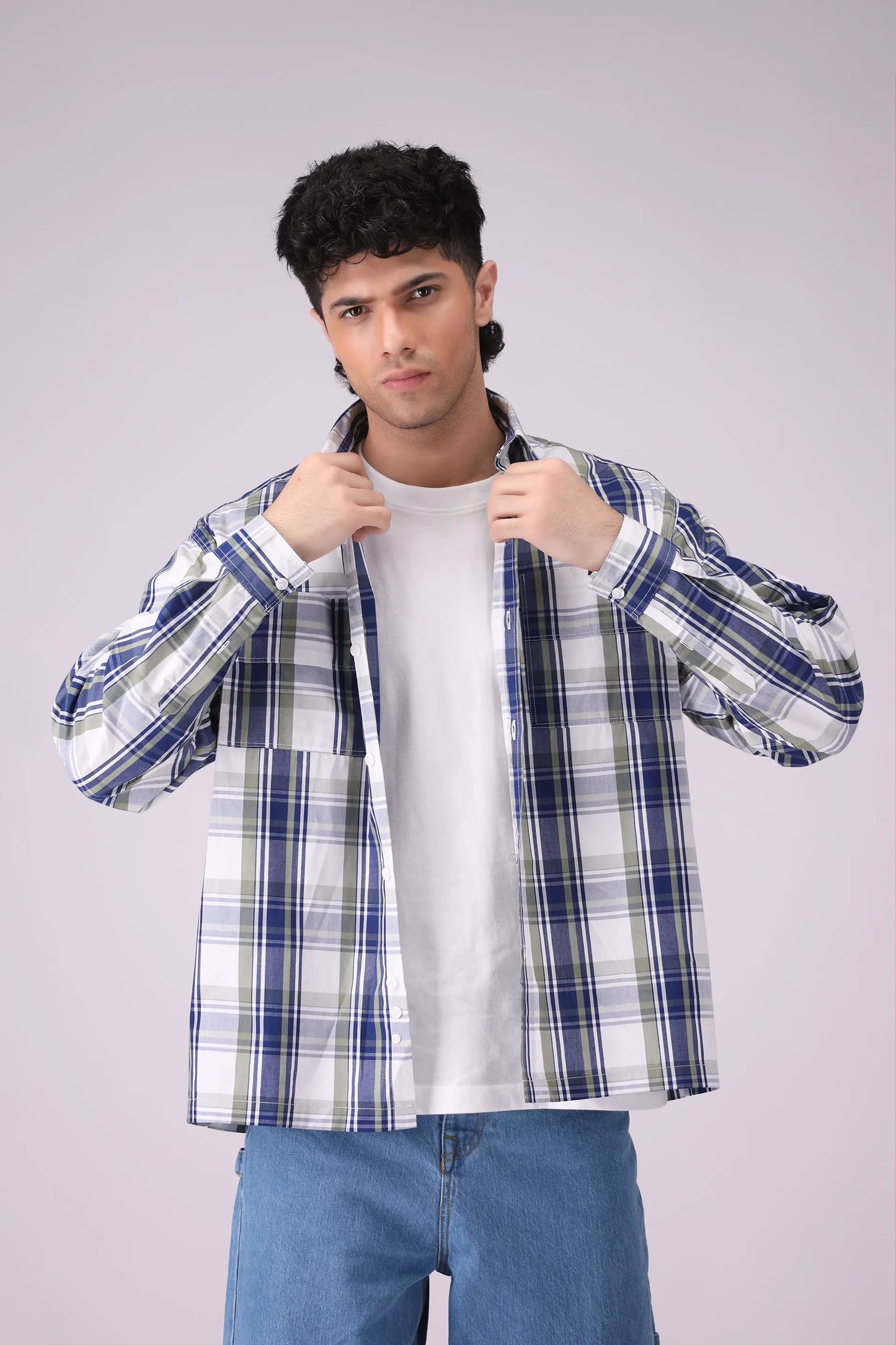 Baggy Fit Checkered Shirt - Cougar Clothing