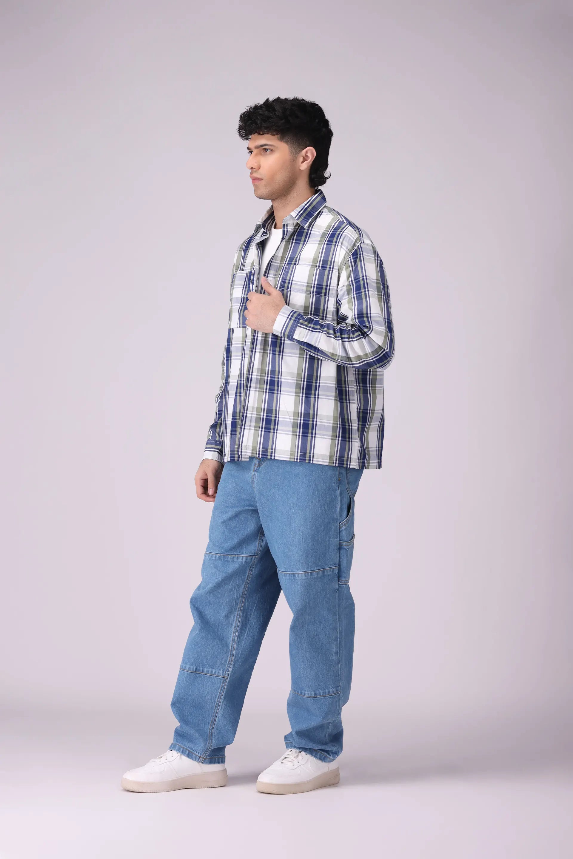 Baggy Fit Checkered Shirt - Cougar Clothing