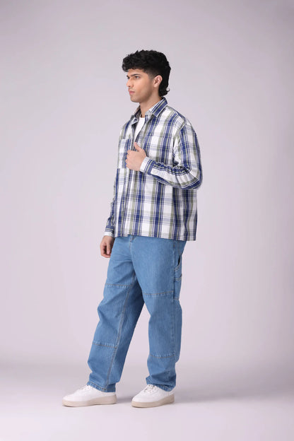 Baggy Fit Checkered Shirt - Cougar Clothing