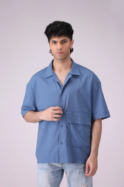 Resort Collar Shirt With Flap Pocket - Cougar Clothing